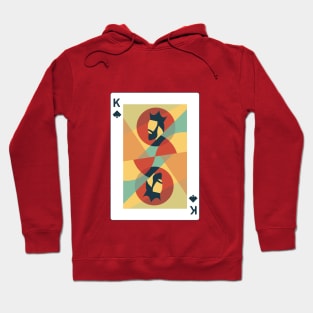 King of spades, playing cards in abstractionism Hoodie